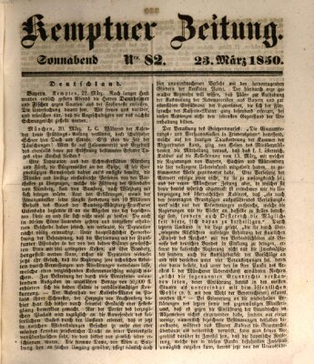 Kemptner Zeitung Samstag 23. März 1850