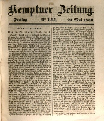 Kemptner Zeitung Freitag 24. Mai 1850