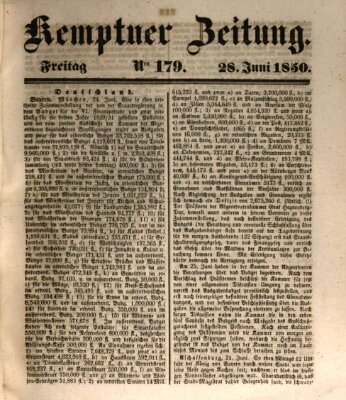 Kemptner Zeitung Freitag 28. Juni 1850