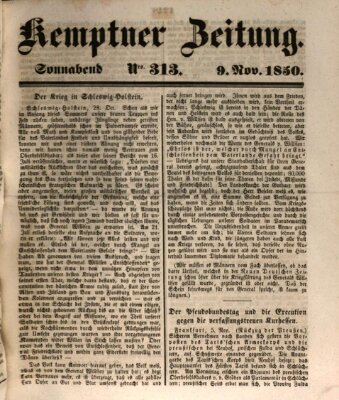 Kemptner Zeitung Samstag 9. November 1850