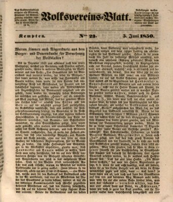 Kemptner Zeitung Montag 3. Juni 1850