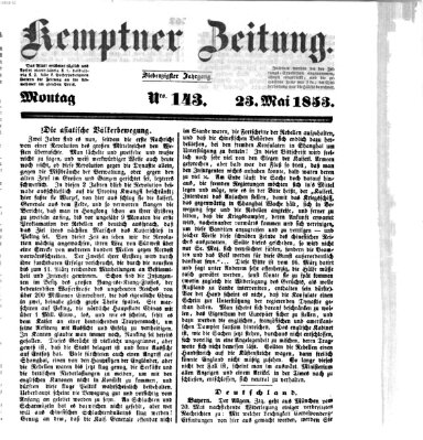 Kemptner Zeitung Montag 23. Mai 1853