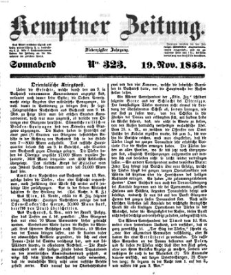 Kemptner Zeitung Samstag 19. November 1853