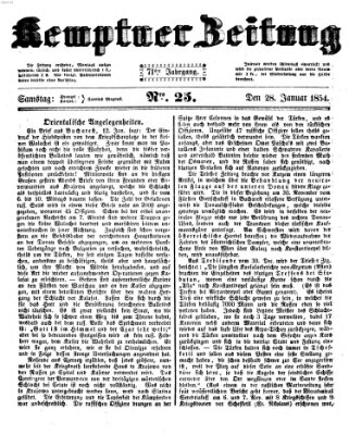 Kemptner Zeitung Samstag 28. Januar 1854