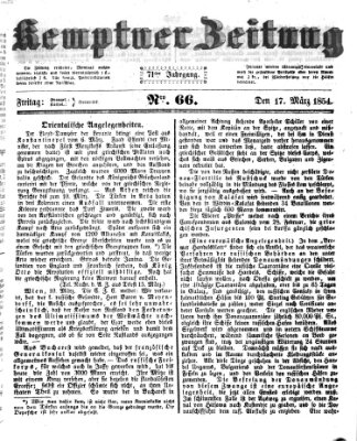 Kemptner Zeitung Freitag 17. März 1854