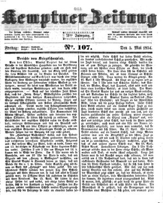 Kemptner Zeitung Freitag 5. Mai 1854