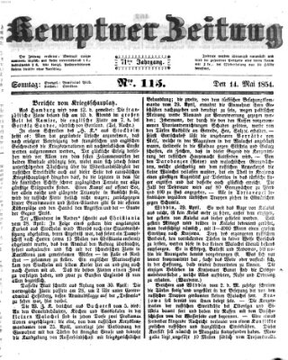 Kemptner Zeitung Sonntag 14. Mai 1854