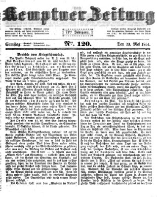 Kemptner Zeitung Samstag 20. Mai 1854