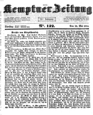 Kemptner Zeitung Dienstag 23. Mai 1854