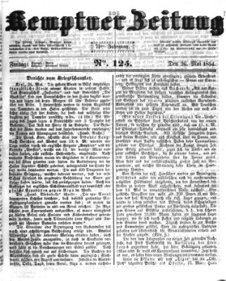 Kemptner Zeitung Freitag 26. Mai 1854