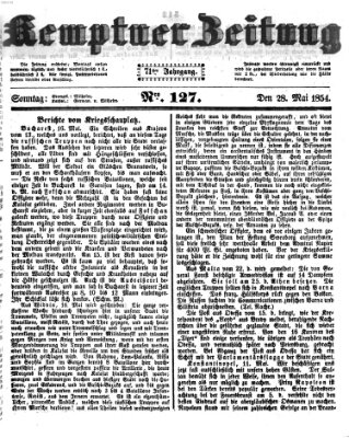 Kemptner Zeitung Sonntag 28. Mai 1854