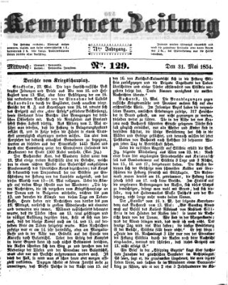 Kemptner Zeitung Mittwoch 31. Mai 1854