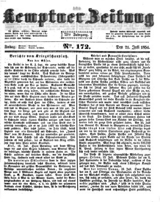 Kemptner Zeitung Freitag 21. Juli 1854