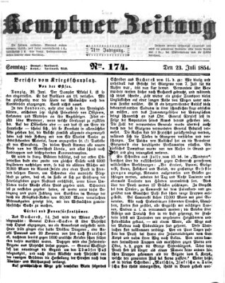 Kemptner Zeitung Sonntag 23. Juli 1854