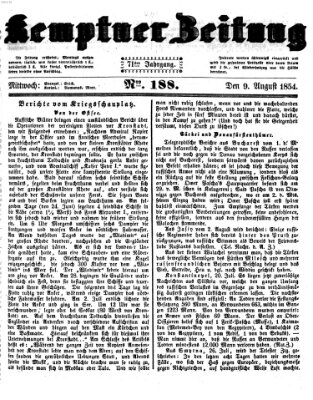 Kemptner Zeitung Mittwoch 9. August 1854