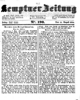 Kemptner Zeitung Freitag 11. August 1854