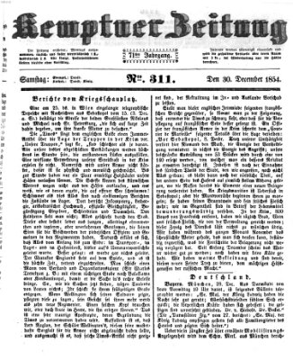 Kemptner Zeitung Samstag 30. Dezember 1854