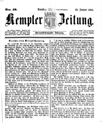 Kemptner Zeitung Dienstag 23. Januar 1855