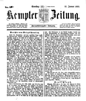 Kemptner Zeitung Samstag 27. Januar 1855