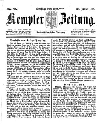 Kemptner Zeitung Dienstag 30. Januar 1855