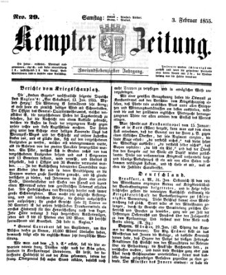 Kemptner Zeitung Samstag 3. Februar 1855