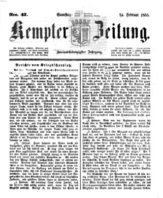 Kemptner Zeitung Samstag 24. Februar 1855