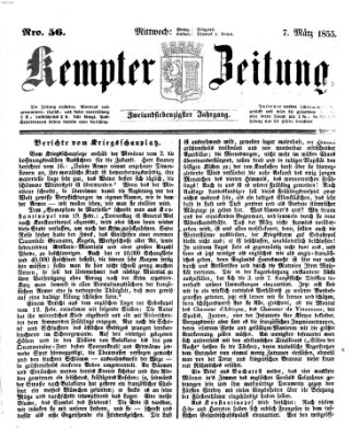 Kemptner Zeitung Mittwoch 7. März 1855