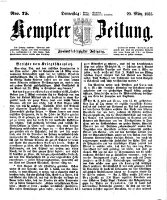 Kemptner Zeitung Donnerstag 29. März 1855