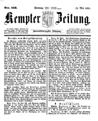 Kemptner Zeitung Sonntag 13. Mai 1855