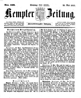 Kemptner Zeitung Sonntag 20. Mai 1855