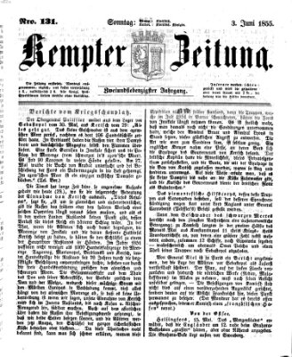 Kemptner Zeitung Sonntag 3. Juni 1855