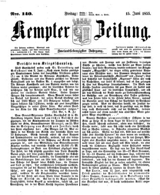 Kemptner Zeitung Freitag 15. Juni 1855