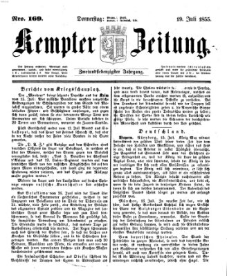 Kemptner Zeitung Donnerstag 19. Juli 1855