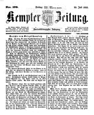 Kemptner Zeitung Freitag 20. Juli 1855