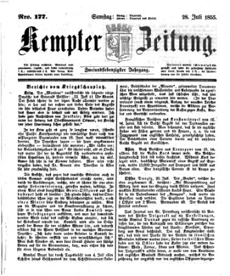 Kemptner Zeitung Samstag 28. Juli 1855