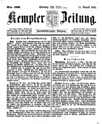 Kemptner Zeitung Samstag 11. August 1855