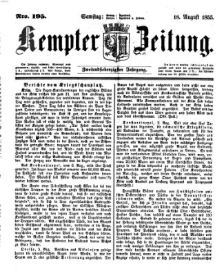 Kemptner Zeitung Samstag 18. August 1855