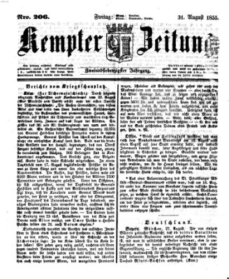 Kemptner Zeitung Freitag 31. August 1855