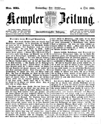 Kemptner Zeitung Donnerstag 4. Oktober 1855