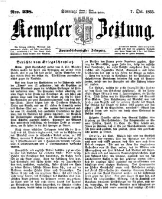 Kemptner Zeitung Sonntag 7. Oktober 1855