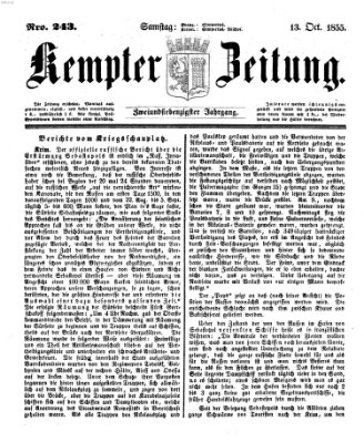 Kemptner Zeitung Samstag 13. Oktober 1855