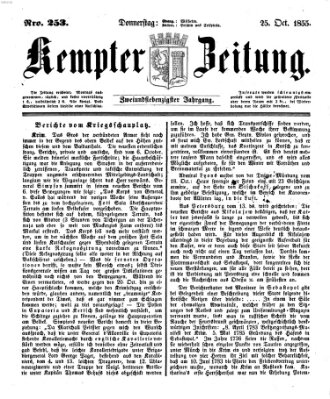 Kemptner Zeitung Donnerstag 25. Oktober 1855