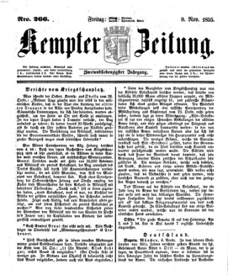 Kemptner Zeitung Freitag 9. November 1855