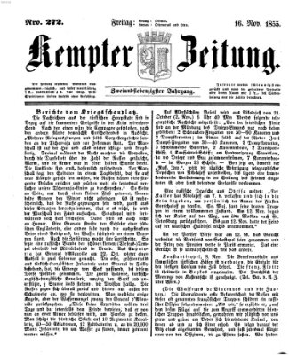 Kemptner Zeitung Freitag 16. November 1855