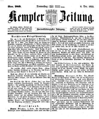 Kemptner Zeitung Donnerstag 6. Dezember 1855