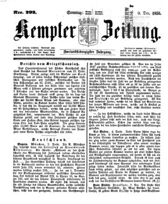 Kemptner Zeitung Sonntag 9. Dezember 1855