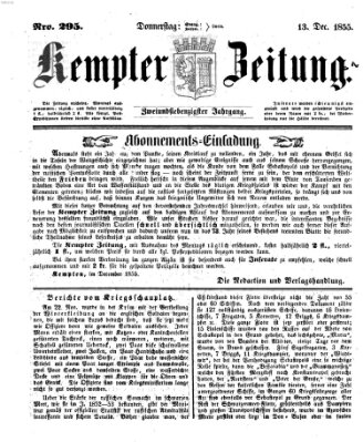 Kemptner Zeitung Donnerstag 13. Dezember 1855