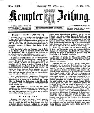 Kemptner Zeitung Samstag 15. Dezember 1855