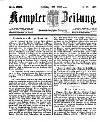 Kemptner Zeitung Sonntag 16. Dezember 1855