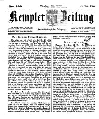 Kemptner Zeitung Dienstag 18. Dezember 1855